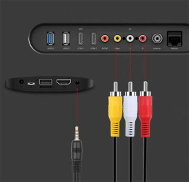 кабель aux 3,5 на 3rca (1 м) черный