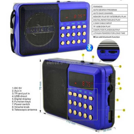 Радиоприемник MINI YG-011U синий