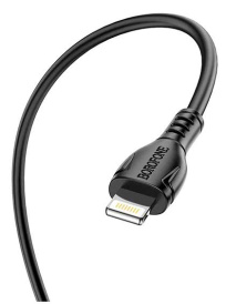 Кабель Borofone BX51 Lightning (m)-Type-C (m) 1.0м 2.4A силикон черный