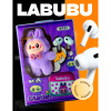 Набор LABUBU GT-21, беспроводные наушники и игрушка, синий