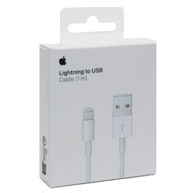 Кабель для Apple USB - Lightning A1480, iPhone, iPad, iPod быстрая зарядка, 1м, белый