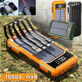 Внешний аккумулятор (Power bank), 10000mAh, 4USB, на солнечной батарее.
