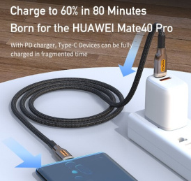 Зарядное устройство AWEI CL-125T 60 Вт type c зарядки телефона Xiaomi Laptop Usb Type c к type c PD