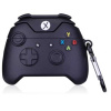 Чехол для наушников AirPods джойстик геймпад черный.