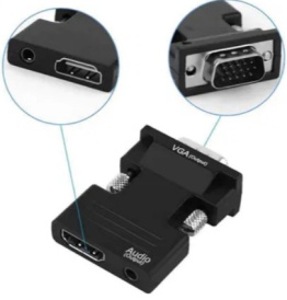 Переходник Hdmi to vga, aux, HDMI-TO-VGA-AUX