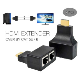 Адаптер удлинитель HDMI RJ45 Full HD 1080i 720p по витой паре UDP Cat 5e/6.