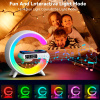 Умная колонка RGB Smart Light Sound Machine G63, беспроводная зарядка