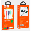 Зарядный кабель Hoco DU04 3 в 1, Lightning, Micro, Type-C, 3A, 1.2 м