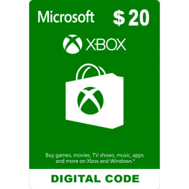 XBOX 20 USD подарочная карта регион США (цифровой код)