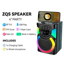 Колонка Bluetooth ZQS14103 Multi-function 4-inch