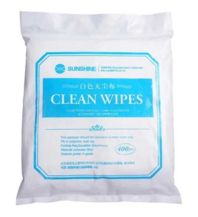 Салфетки Sunshine для протирания телефона, 10 на10 см, антистатические, 400шт.