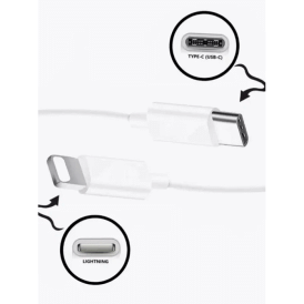 Кабель для iPhone  A1703 Lightning - USB-C, белый