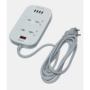 Пилот удлинитель LDNIO SC4407, 4 розетки, 4 порта USB, 2 м, 10А, 2500 Вт.