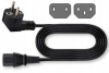 Сетевой кабель для блока питания 3pin 220V, для компьютера.