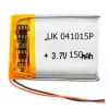Аккумулятор универсальный Li-Ion 041015P, 150 mAh, 3.7V.