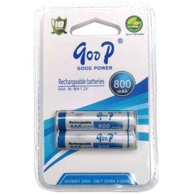 Аккумуляторная батарея Qoop Super Alkaline 2PCS  AAA 800мАч,1,2 В, BATAR-QOOP-AA800