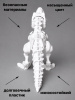 Фигурка «T-Rex» модель скелета динозавра 3D-печати