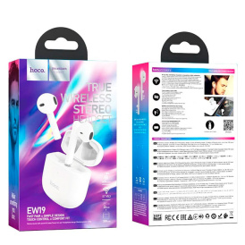 Беспроводные наушники Bluetooth HOCO EW19 TWS, белые