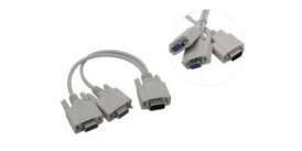 переходник exegate vga (m) - 2 x vga (f), 0.3м, exegate ex-cc-vga-15m2x15f-0.3