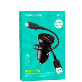 Автомобильное зарядное устройство Borofone BZ18 Micro USB