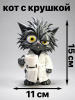 Фигурка «Кот с кружкой» белом халате 3D-модель 