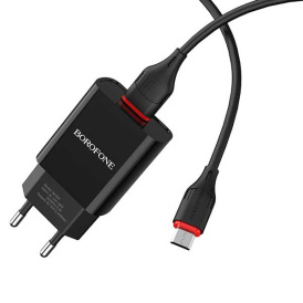Зарядное Устройство Borofone BA20A 2.1A. Micro-USB