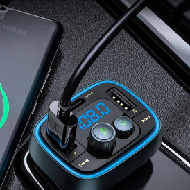 Автомобильное зарядное устройство с FM-трансмиттером Remax RCC-230, MP3, WMA, APE, FLAC, WAV