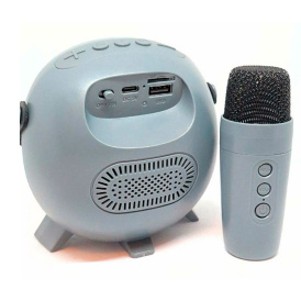 Колонка Bluetooth Sing-e ZQS1221W, с микрофоном, мини, мощная, для музыки, караоке
