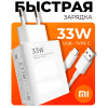 Зарядное устройство 33W TURBO FAST для Xiaomi Mi и Android