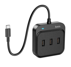 usb хаб hoco hb31 type-c + 1xusb 3.0 + 3xusb 2.0