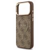 Чехол Guess на iPhone 17 Pro Max, MagSafe, из экокожи, кнопками из металла, коричневый