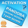 Активация для Pandora Online продление подписки на 1 год для существующего пользователя