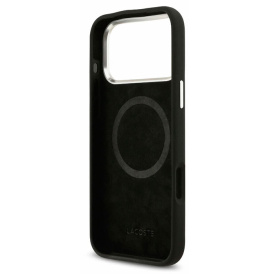 Чехол Lacoste на iPhone 17 Pro Max, силиконовый, MagSafe, черный