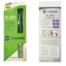 Портативный USB-паяльник Sunshine SL-58U с подставкой.