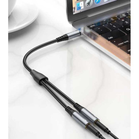 Кабель удлинитель Hoco UPA21 25cм черный.