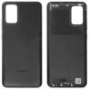 Задняя панель корпуса для Samsung A025F/DS Galaxy A02s, черная.