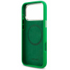 Чехол Lacoste на iPhone 17 Pro Max, силиконовый Liquid silicone, с магнитами MagSafe, зеленый