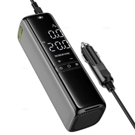 Автомобильный насос Borofone FC1, 120W, 160psi, 80db