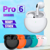 Беспроводные наушники Pro 6 TWS с микрофоном белые