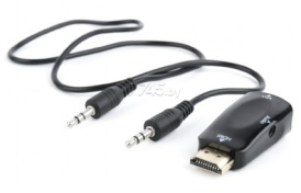 Адаптер / Конвертер HDMI - VGA, Mini 3.5 mini-jack