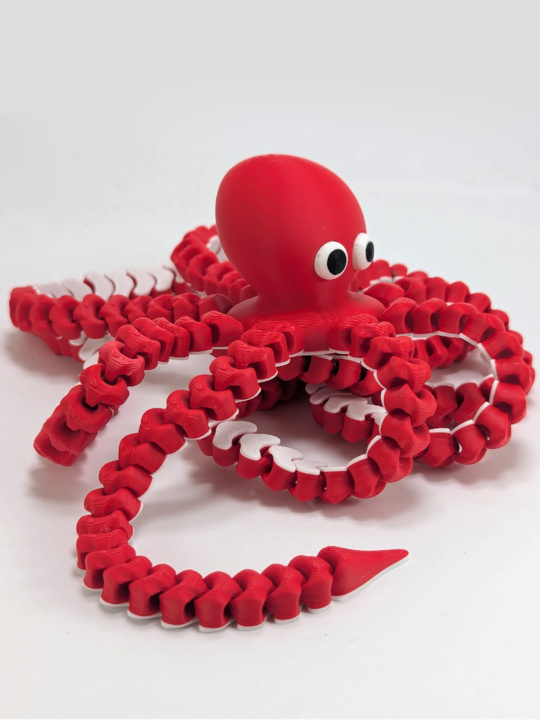 Осьминог подвижный 3D игрушка антистресс