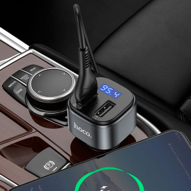 Автомобильный FM трансмиттер Hoco E67, 18W. QC / FCP / AFC