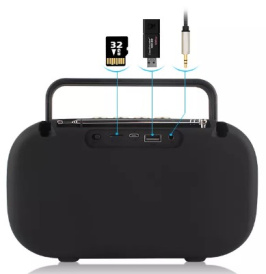 Колонка  Kisonli KS-1990 bluetooth,FM,USB,AUX,BT,Karaoke.