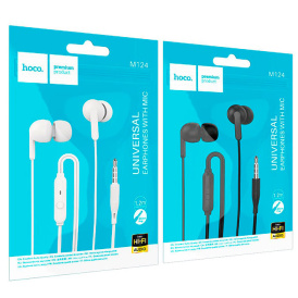 Проводные наушники HOCO M124, 3.5мм с микрофоном
