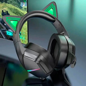 Детские наушнику с ушками BOROFONE BO106 Cute cat, Elf Cat