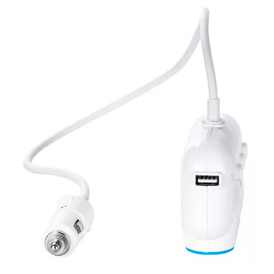 Автомобильное зарядное устройство Hoco C1, 2.1A, 2xUSB-A и 3 прикуривателя