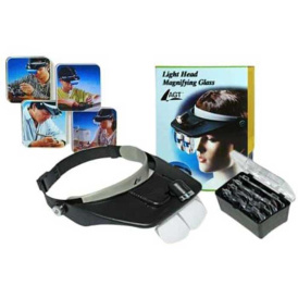 Лупа для крепления на голову со светодиодной подсветкой.