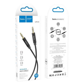 Кабель AUX Hoco UPA19 2м черный.