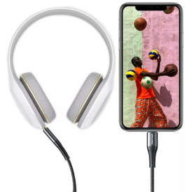 Audio кабель Awei CL-116L, Lightning на AUX,  черный