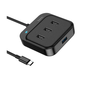 usb хаб hoco hb31 type-c + 1xusb 3.0 + 3xusb 2.0